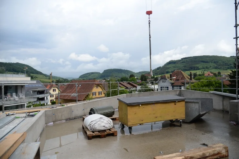 Dachgeschoss Haupthaus – Bauphase Mai 2018