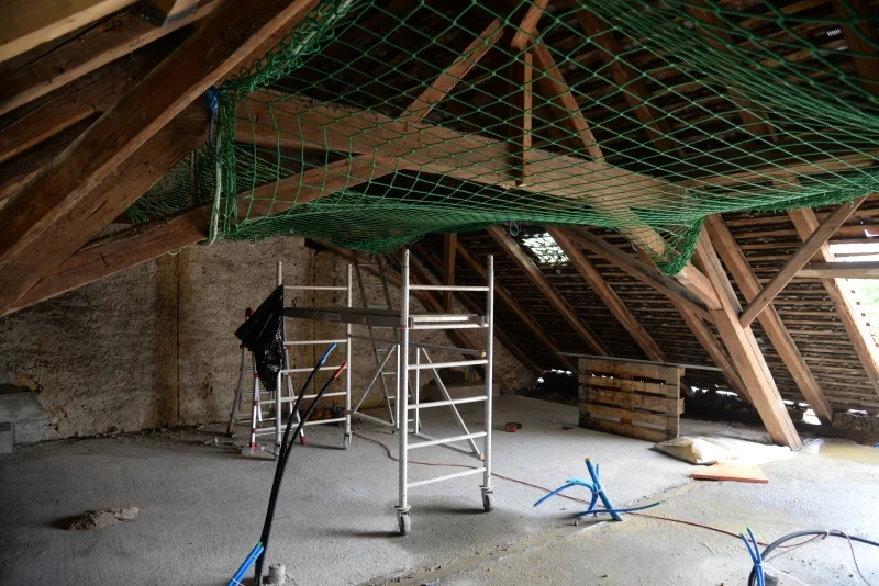 Dachgeschoss Haupthaus – Bauphase Mai 2018